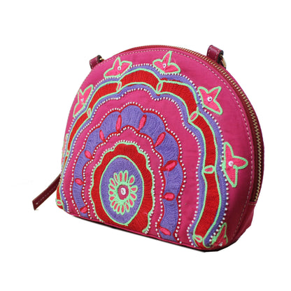 Pink Half-Round Bag