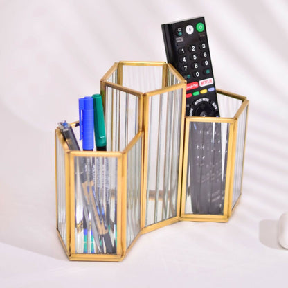 Cutlery Stand| Stationary organsier | Spoon Holder| Desk Organiser | Brush Holder| Fluted Glass