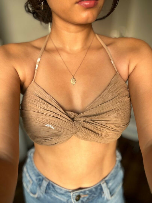 Mocha Bralette Top