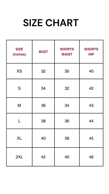 SHORTEES SIZE CHART (1)