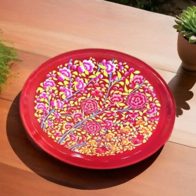 Red Serving Tray