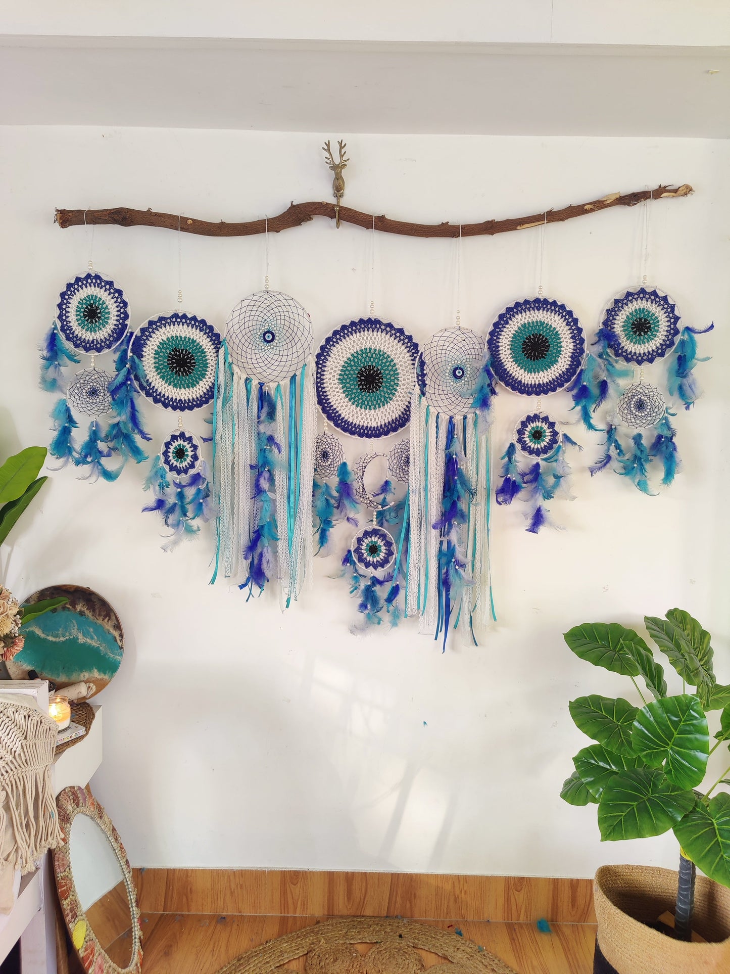 Evil Eye Cluster Dreamcatcher