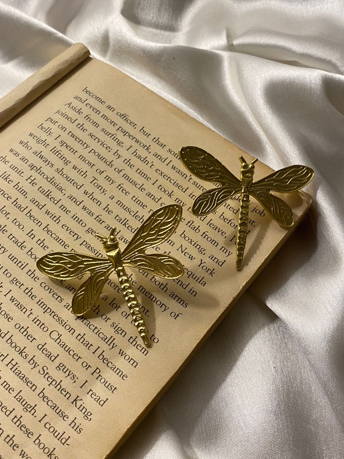 Moonlit Dragonfly Earrings