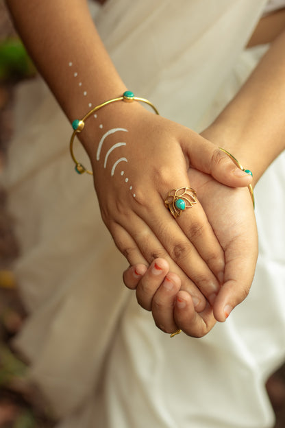 Turquoise Drop Bangle