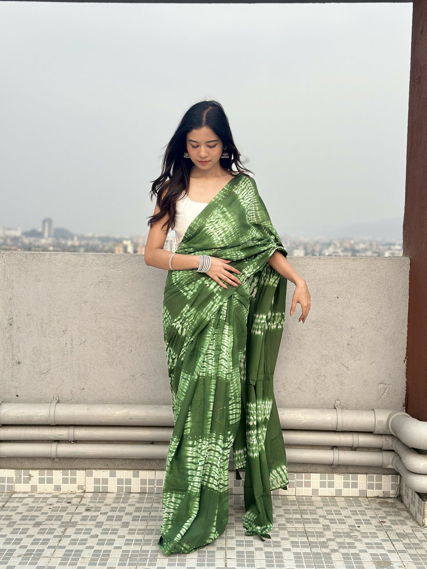 Dhaani Tie & Dye Shibori Saree