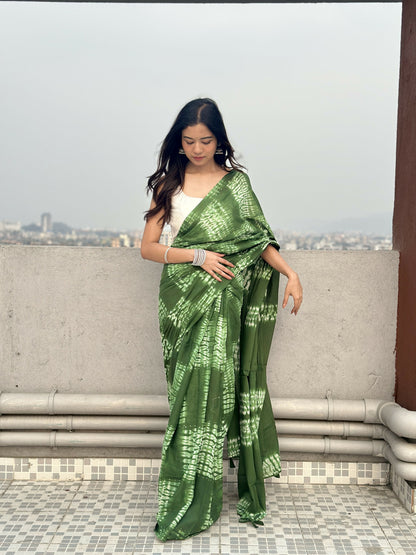 Dhaani Tie & Dye Shibori Saree