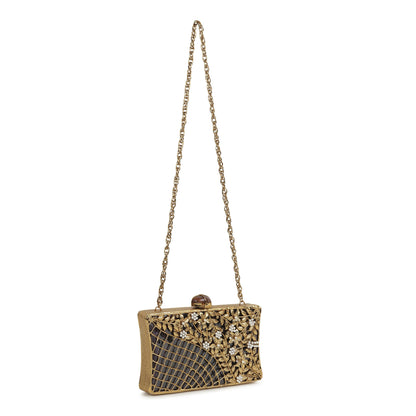 Golden Gilded MOP Black Bag