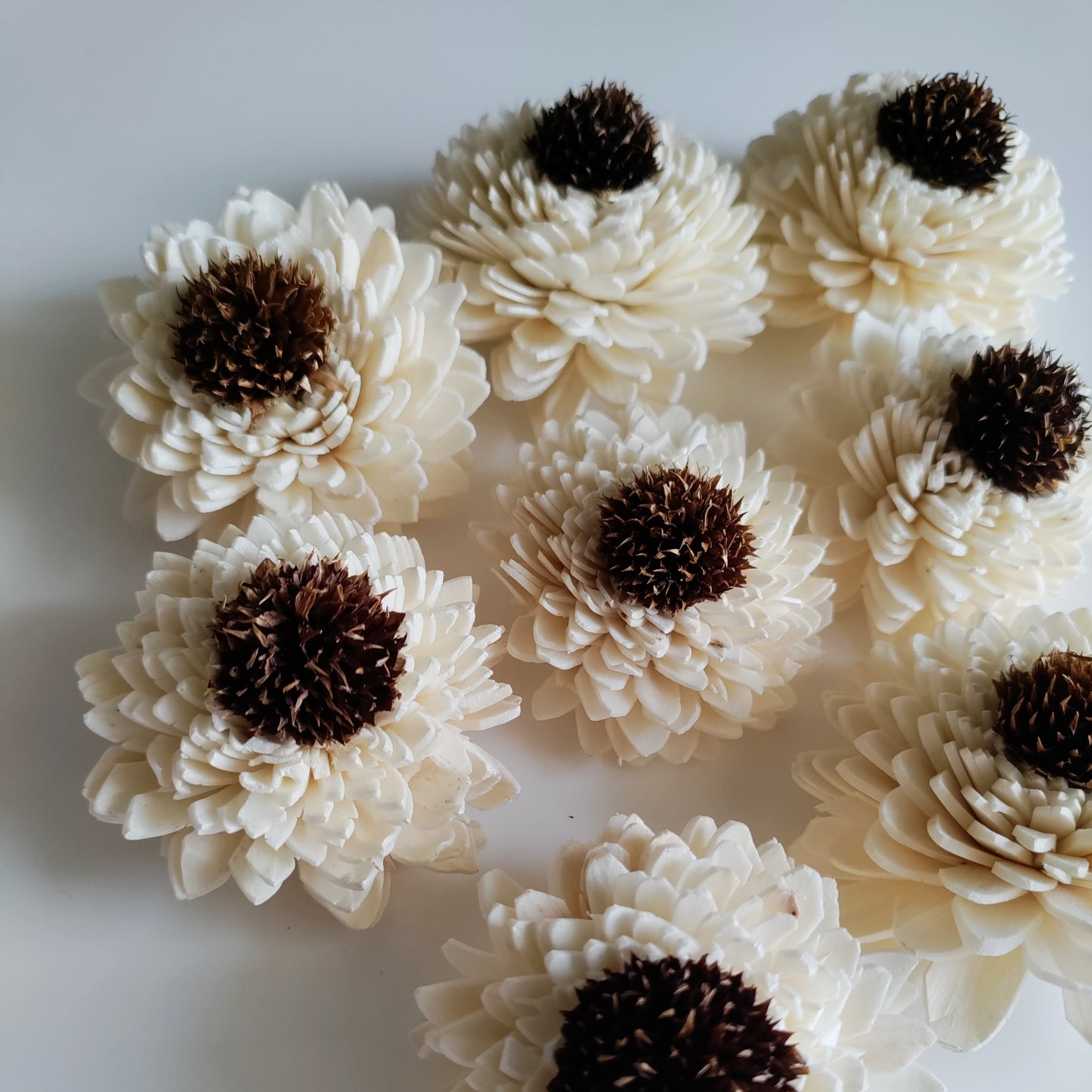 White Wedding Bunch (40 Flowers, Wire Stem included)