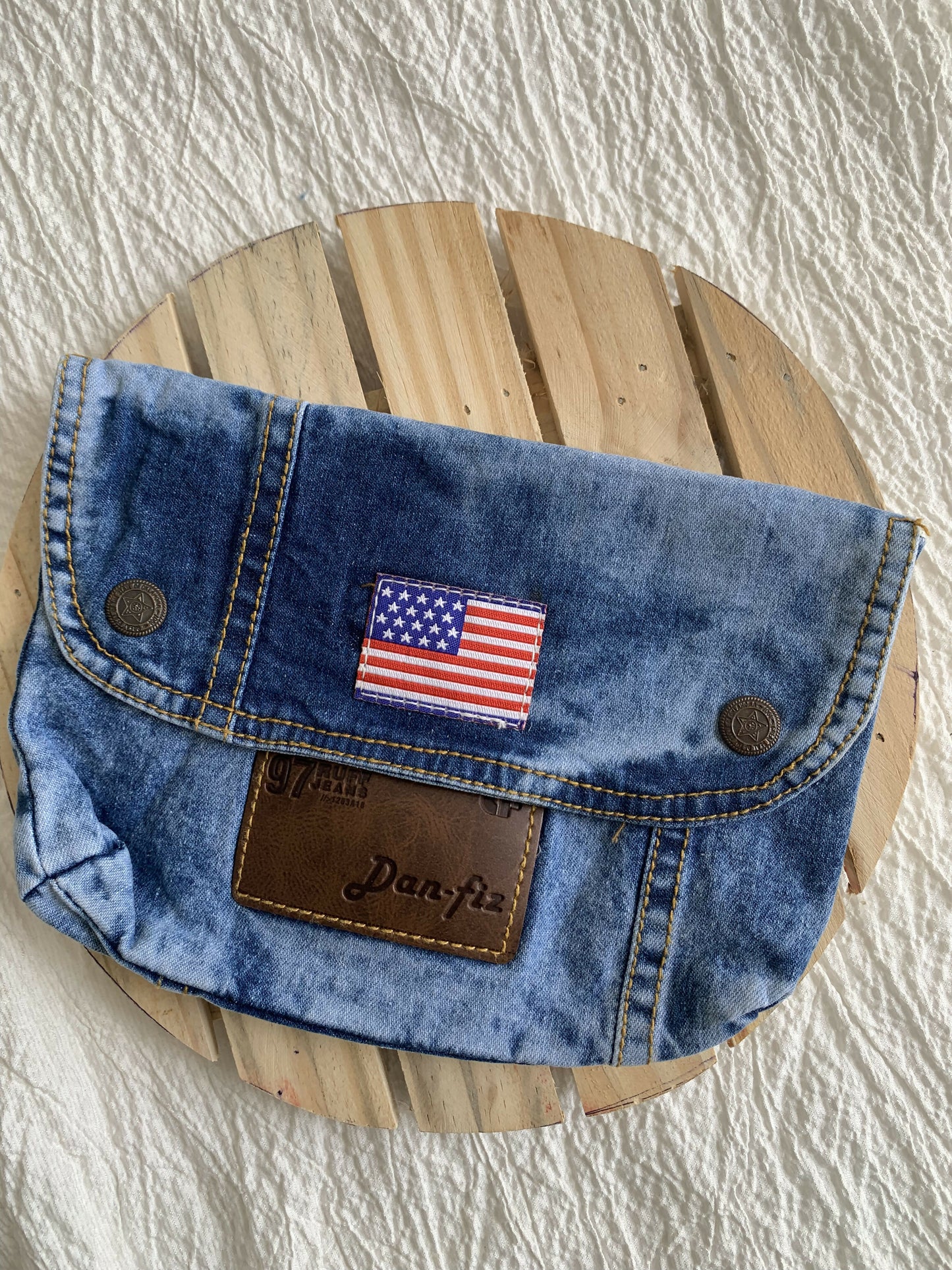 Denim Big Pouch in Blue