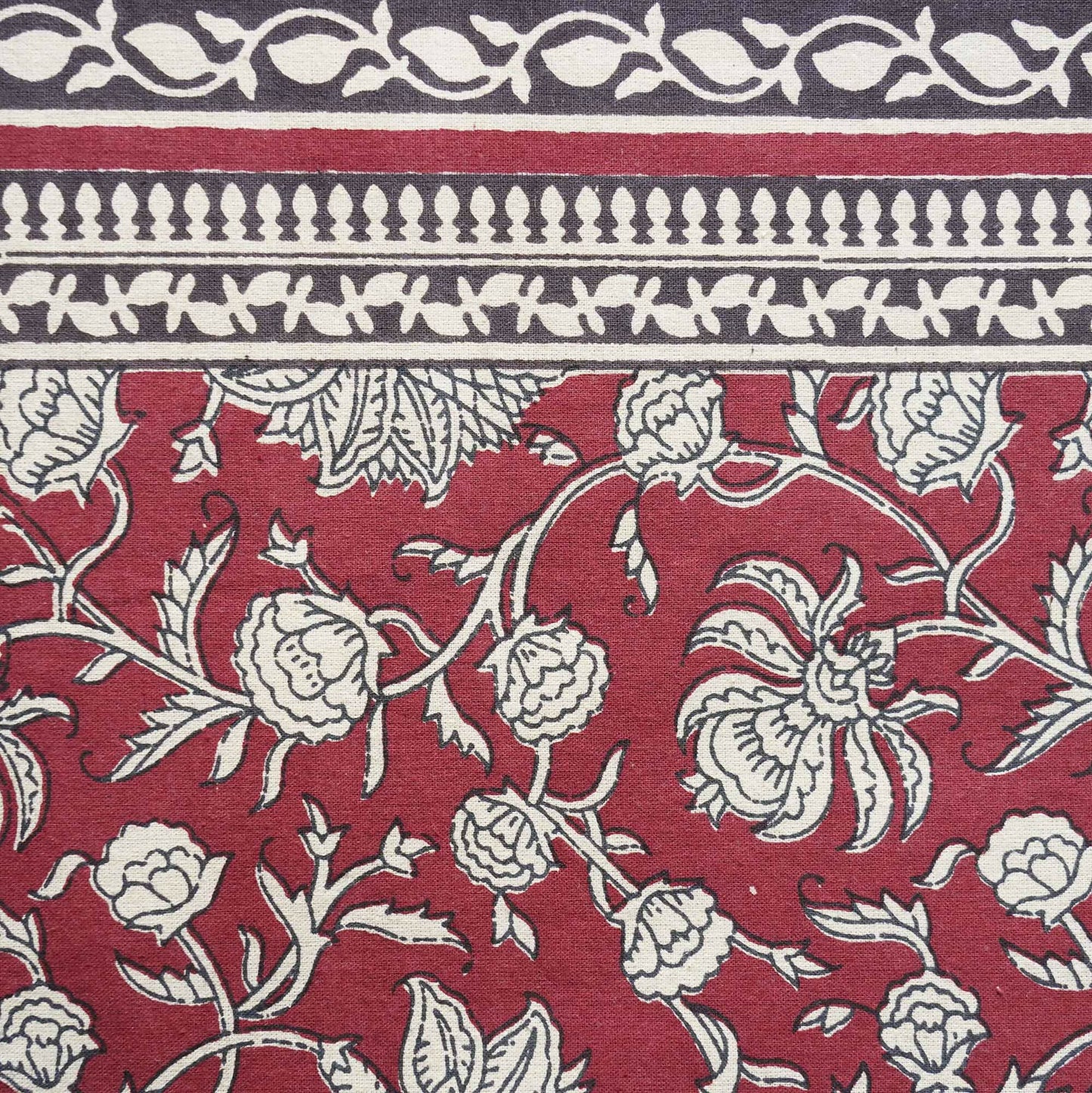 Kalamkari Red - Bedsheet (108x108 Inches)