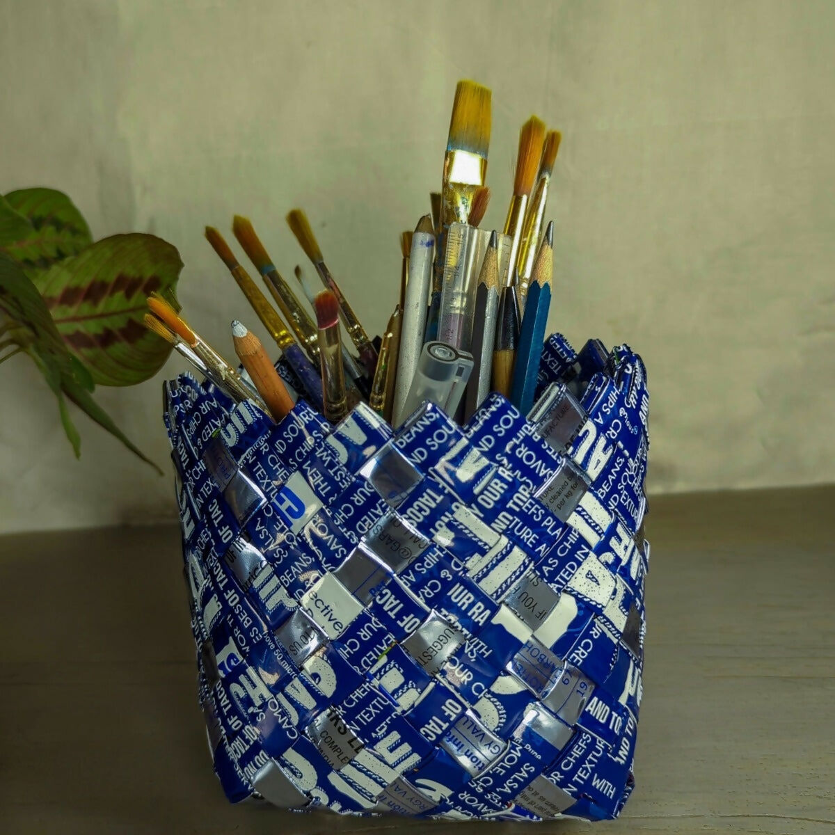 Upcycled Handwoven: Basketry Deco Storage Medium