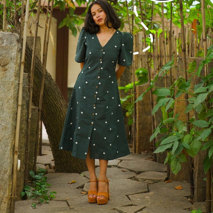 Wear Your Greens Cotton Dress