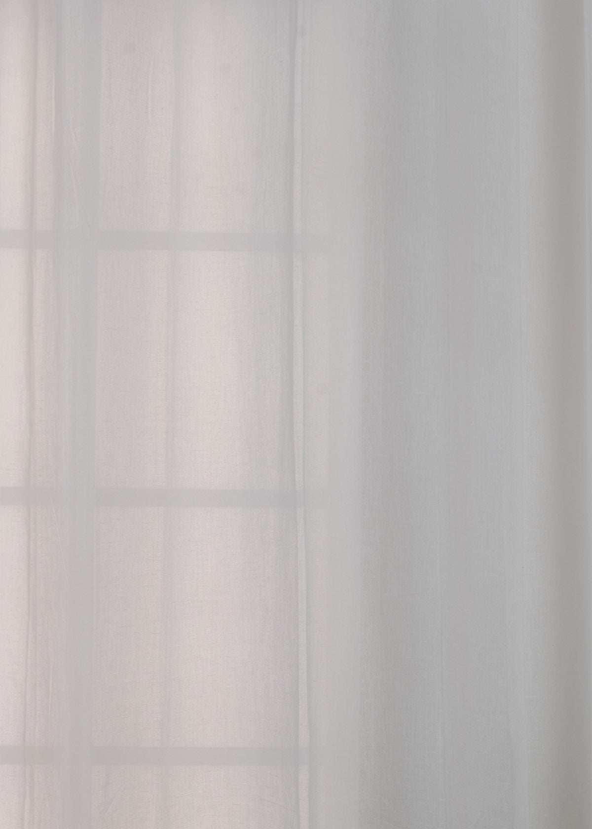 Light Filtering - Solid White Sheer Cotton Curtain