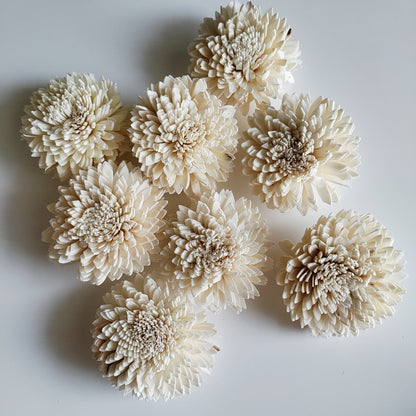 White Wedding Bunch (40 Flowers, Wire Stem included)