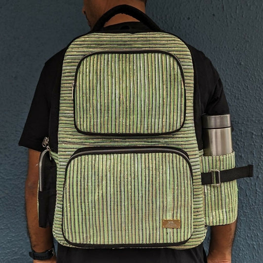 Upcycled Handwoven: The Commuter Backpack
