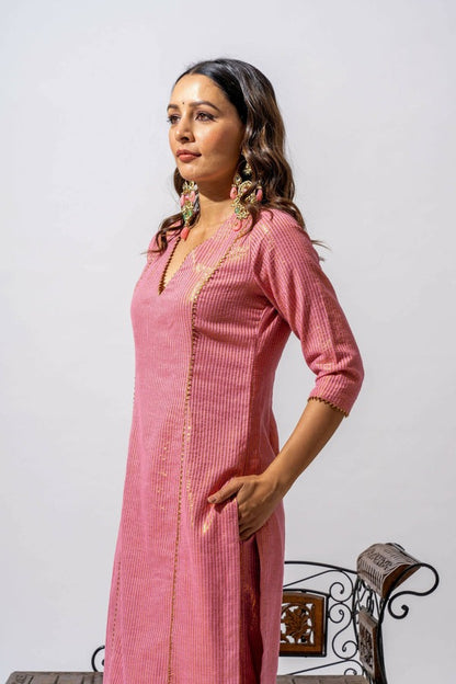 Ember Zari Kurta Set