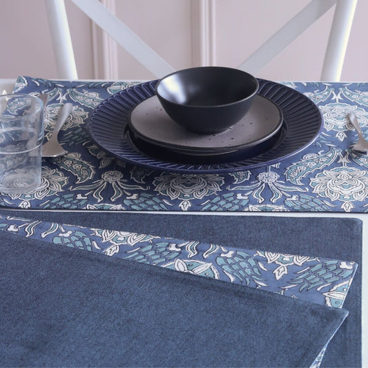 Stormy Skies Wipeable & Reversible Cotton Placemats
