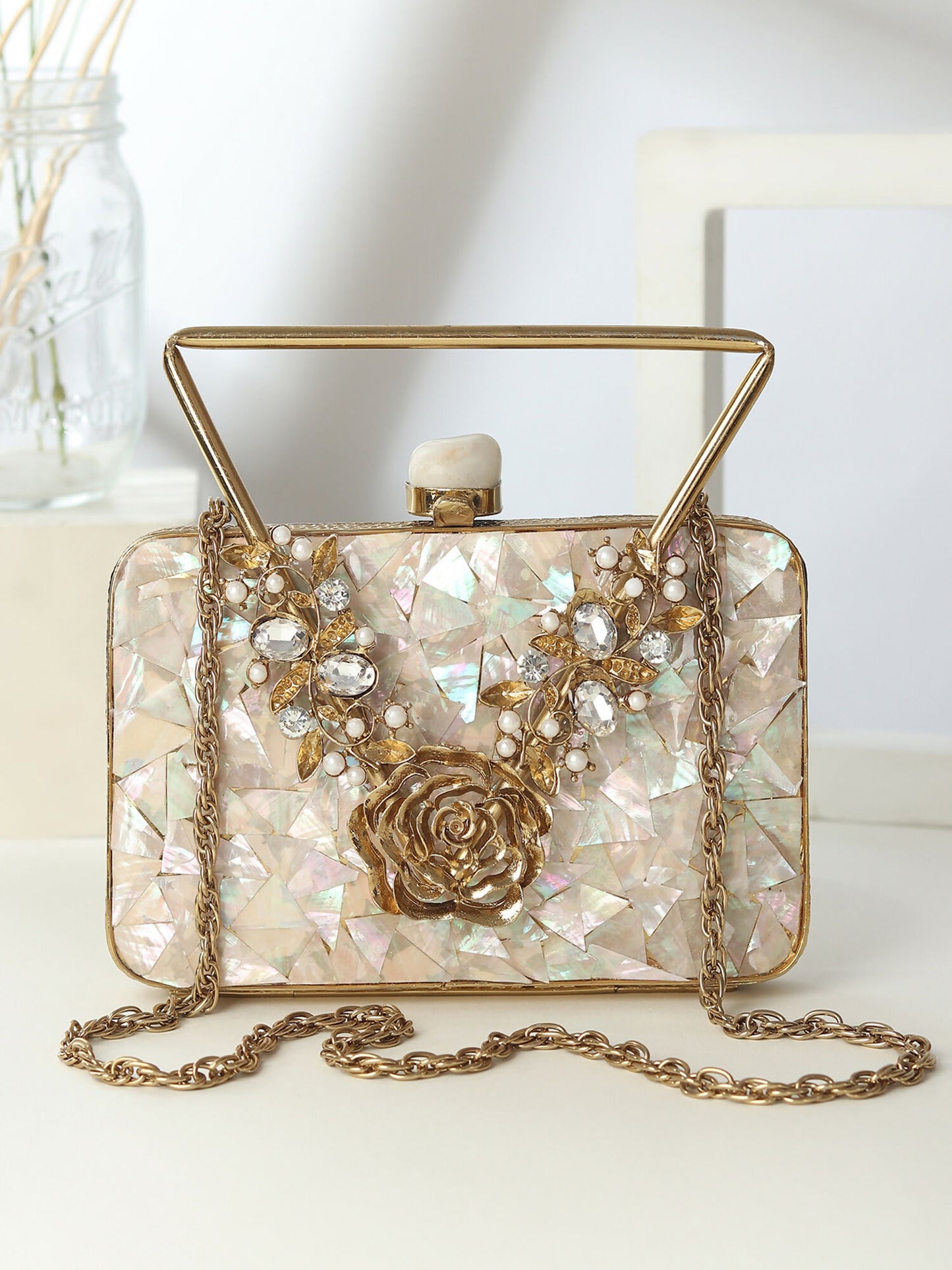 Mother of Pearl Handled Bag