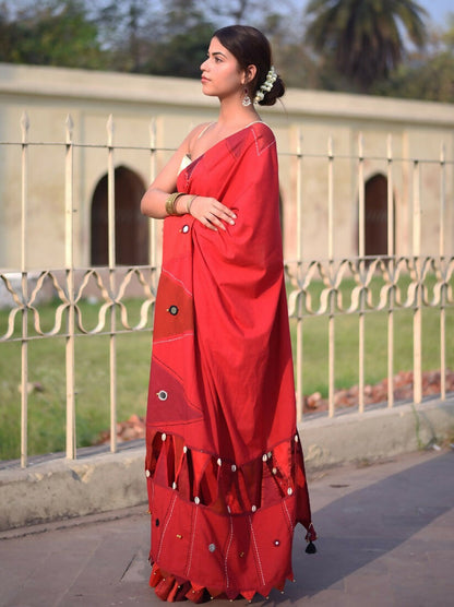 कुमकुम Red Saree