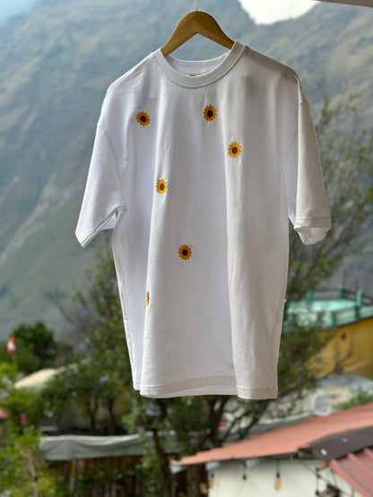 White Sunflower Tshirt