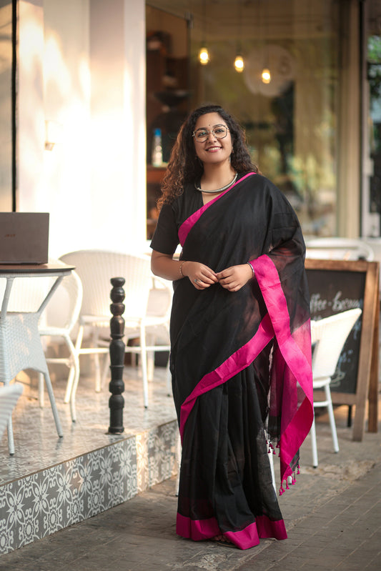 Handwoven Mulmul Cotton Saree