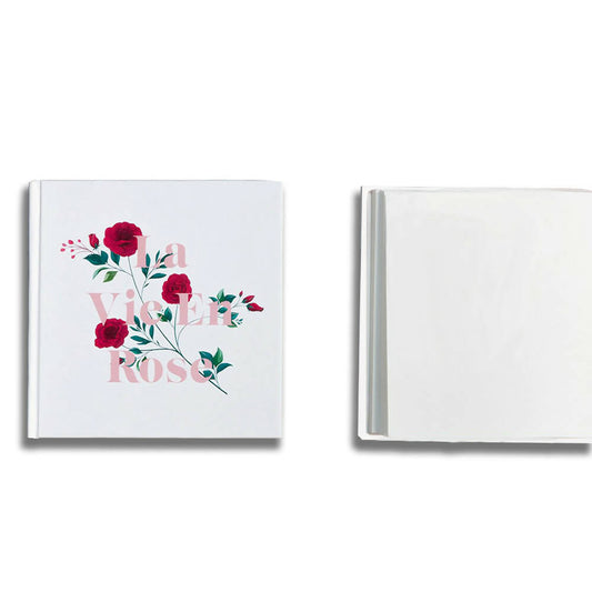 La Vie En Rose Square Hardcover Notebook