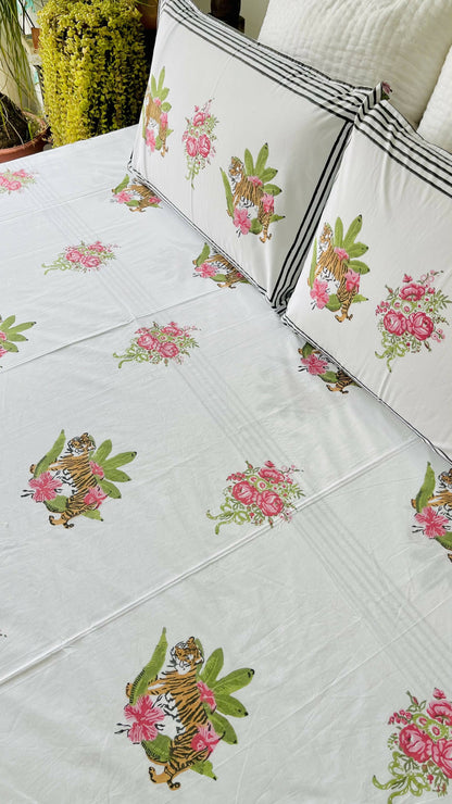 Sherni Hand Block Printed Cotton Bedding Set