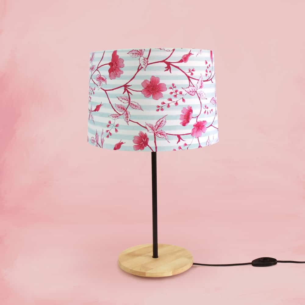 Drum Table Lamp - Cherry Blossom