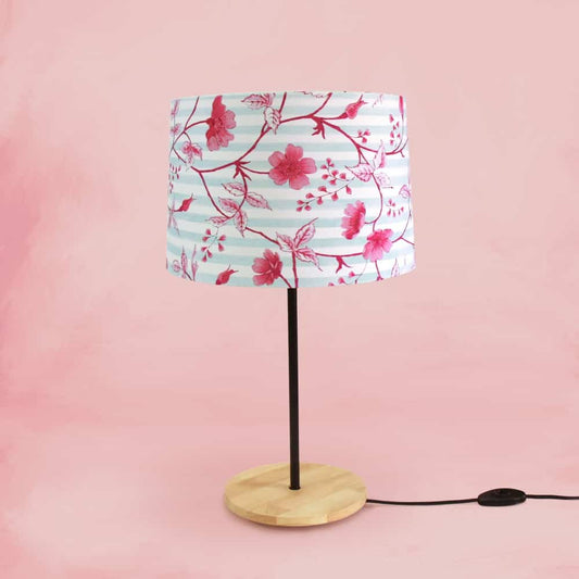 Drum Table Lamp - Cherry Blossom