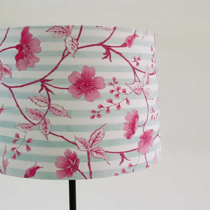 Drum Table Lamp - Cherry Blossom