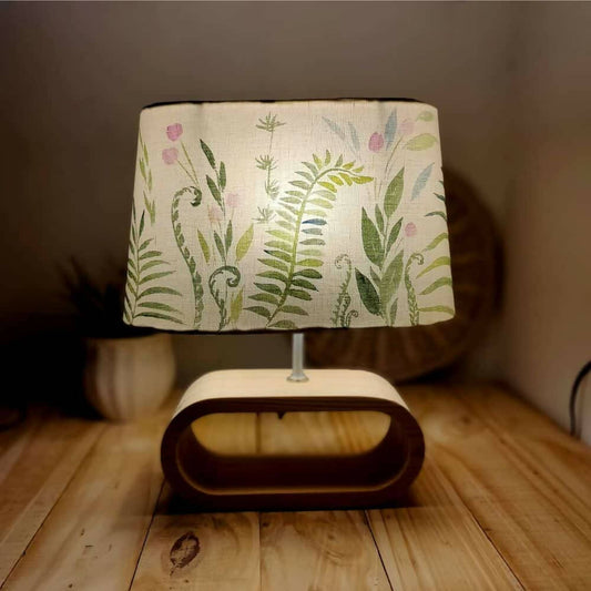 Conical Trapezium Table Lamp - Fern Lamp Shade