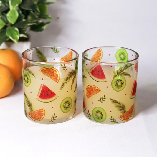 Fruit Fest Beverage Glasses (Set of 2 & 4)