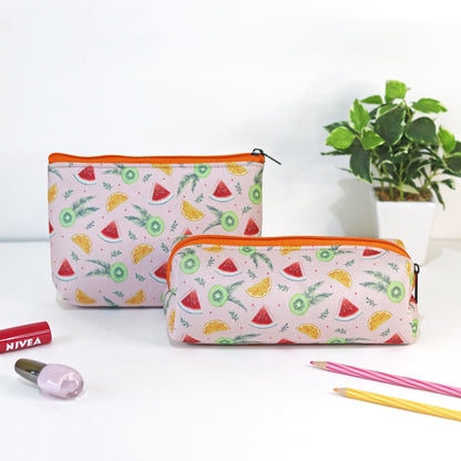 Fruit Fest Cosmetic Pouches - Set of 2