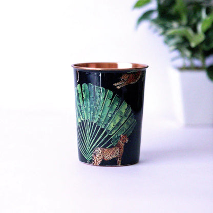 The Leopard Print Copper Tumblers - Set of 2