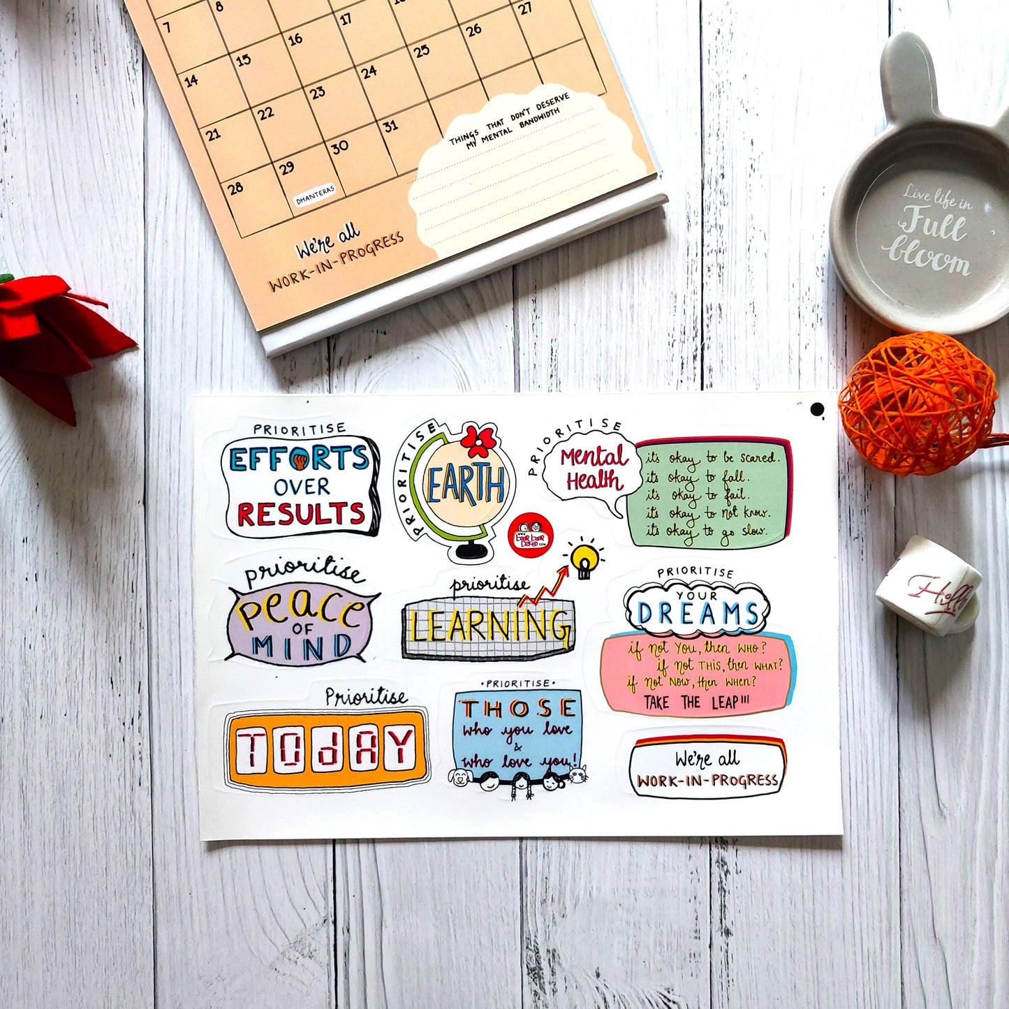 What Really Matters | 2024 Desk Calendar + FREE Stickers