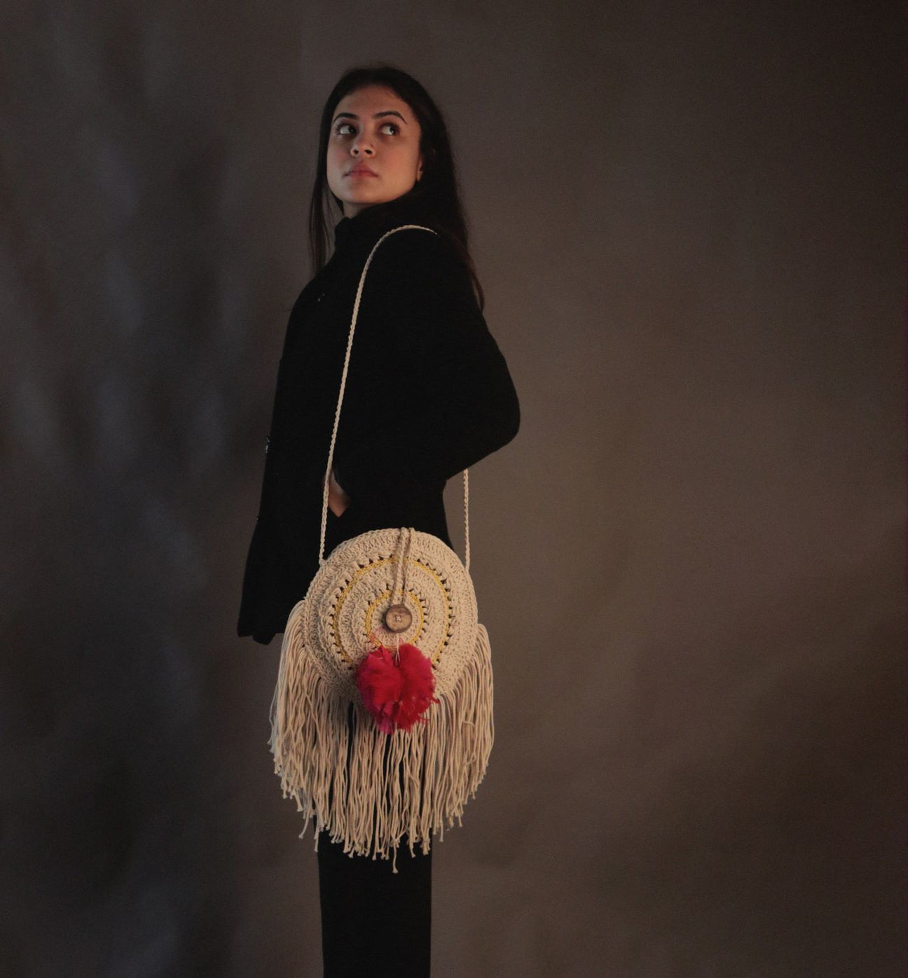 The Dream Catcher crochet sling bag