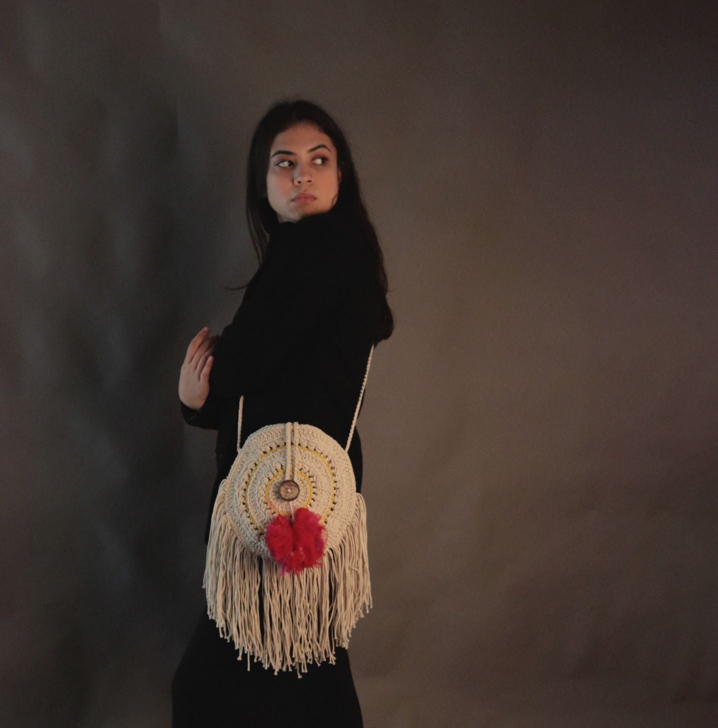 The Dream Catcher crochet sling bag