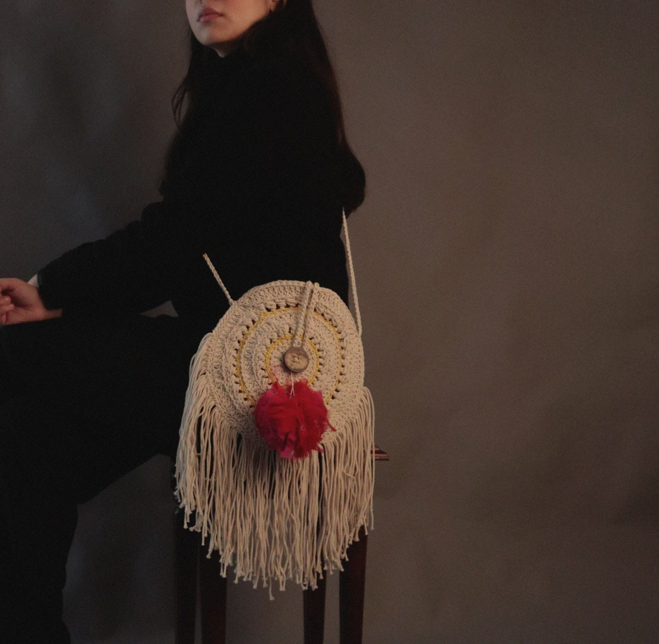 The Dream Catcher crochet sling bag