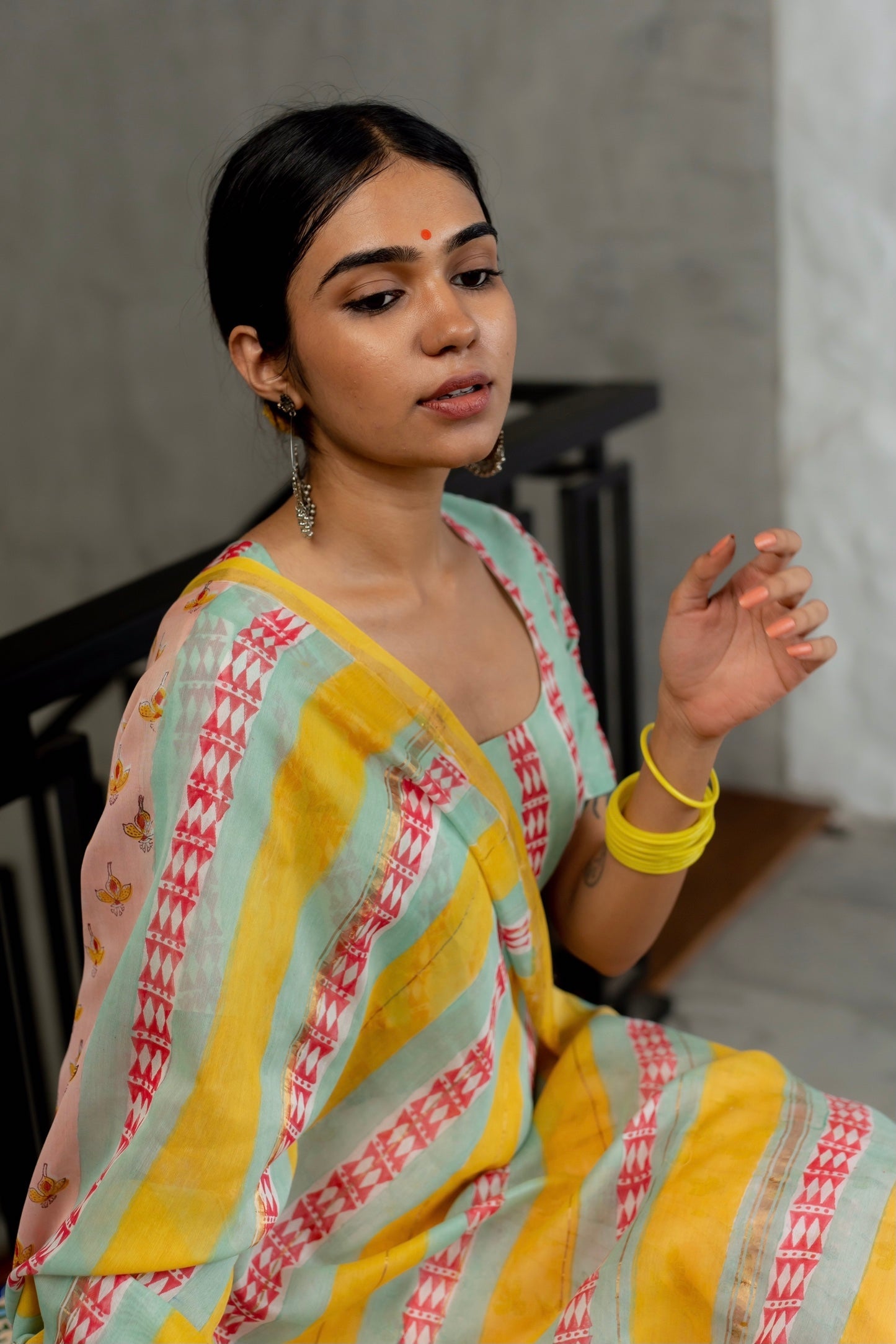 Amaltas Chanderi Saree