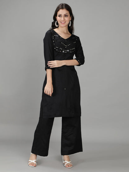 Mehvish Mirror Embroidered Suit Set