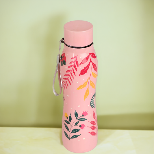 Blooming Pink Water Bottle