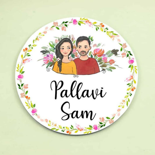 Couple Together Customized Name Plate