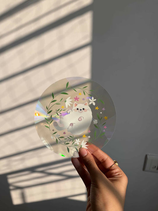 Hello Kitty Suncatcher Non-reusable Resin Stickers
