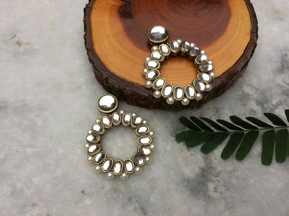 Kundan Hoops