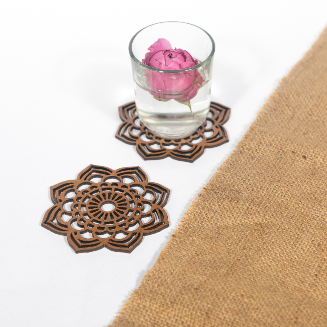 Mandala Wooden Coaster (Set of 6)