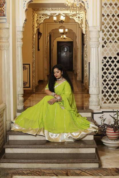 Maithili Green Lehenga