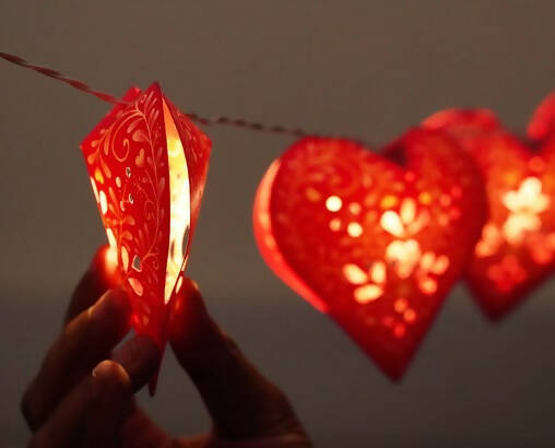 Paper Sweet Hearts Fairy Lights