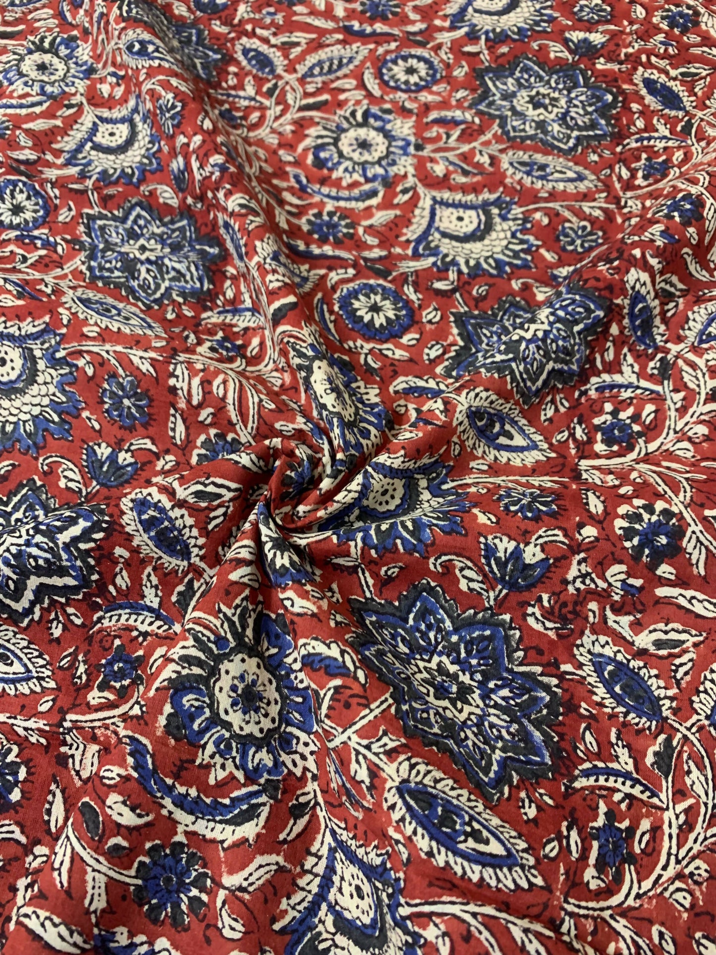 Rosy Affair- Hand Block Print Mulmul Cotton Saree