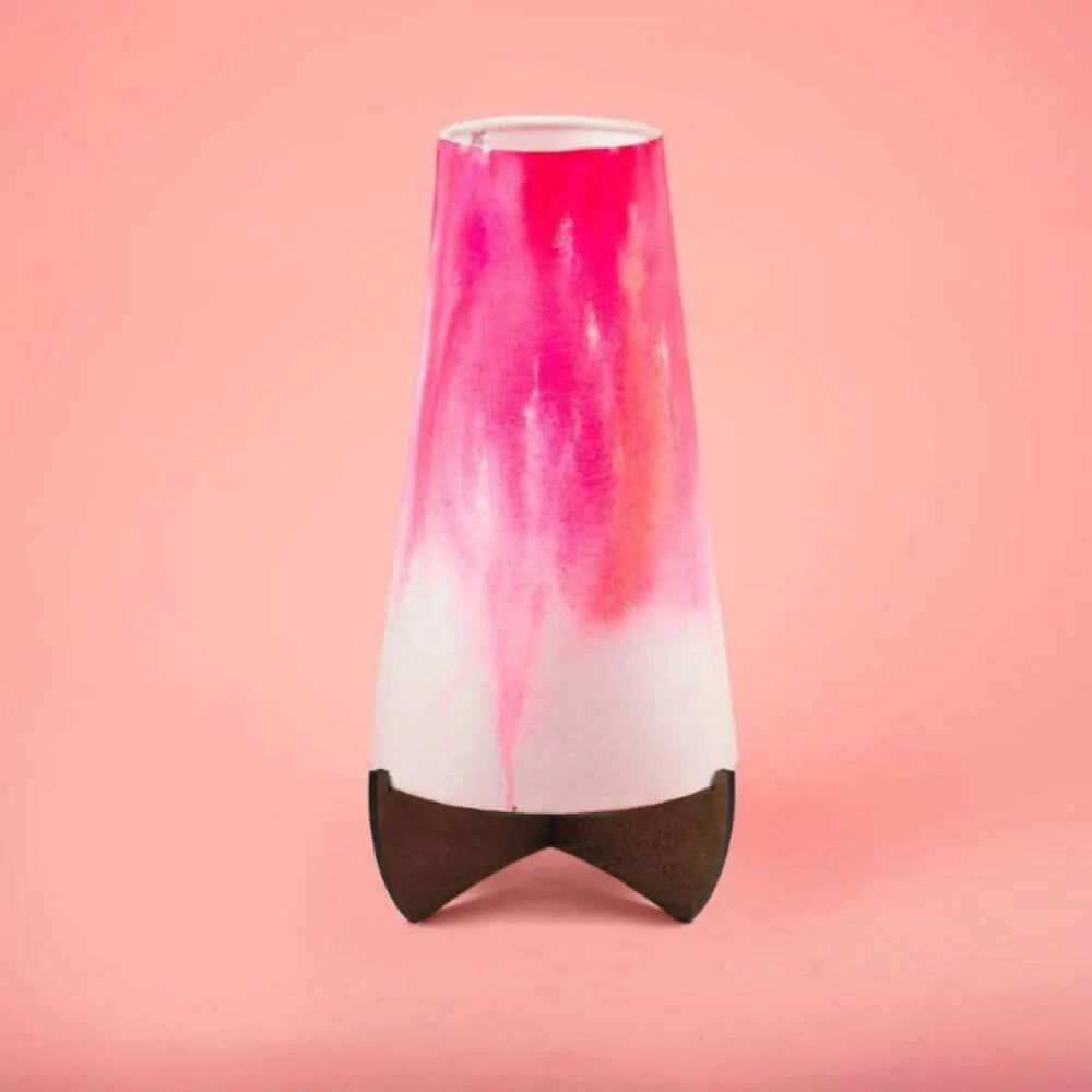 Cone Table Lamp - Pink Ombre Lamp Shade