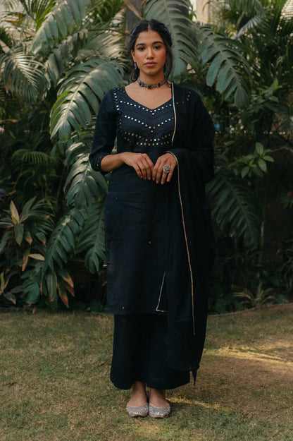 Mehvish Mirror Embroidered Suit Set